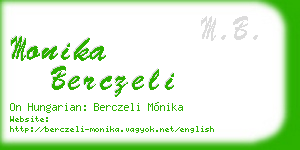 monika berczeli business card