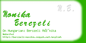 monika berczeli business card